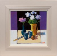 Lot 160 - JAMES ORR, FRUIT AND FLOWERS oil on board,...