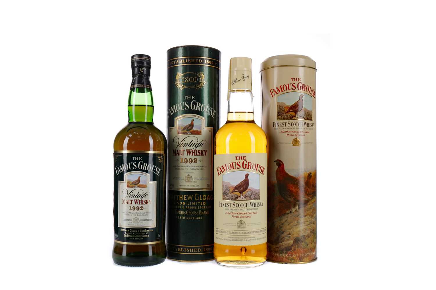 Lot 44 - FAMOUS GROUSE 1992 VINTAGE, AND FAMOUS GROUSE