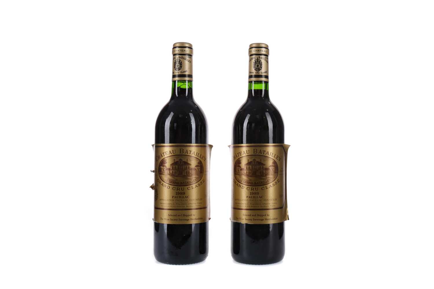 Lot 51 - TWO BOTTLES OF CHATEAU BATAILLEY 1989