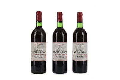 Lot 56 - THREE BOTTLES OF CHATEAU LYNCH BAGES 1983