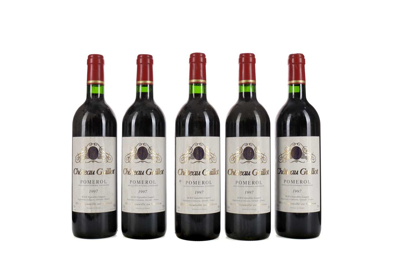 Lot 59 - FIVE BOTTLES OF CHATEAU GUILLOT 1997