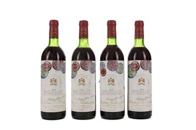 Lot 66 - FOUR BOTTLES OF CHATEAU MOUTON ROTHSCHILD 1978