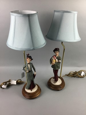 Lot 273 - A PAIR OF FIGURAL TABLE LAMPS