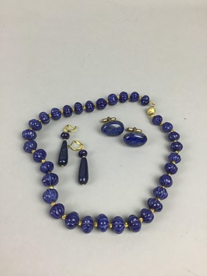 Lot 287 - A COLLECTION OF LAPIS LAZULI ITEMS