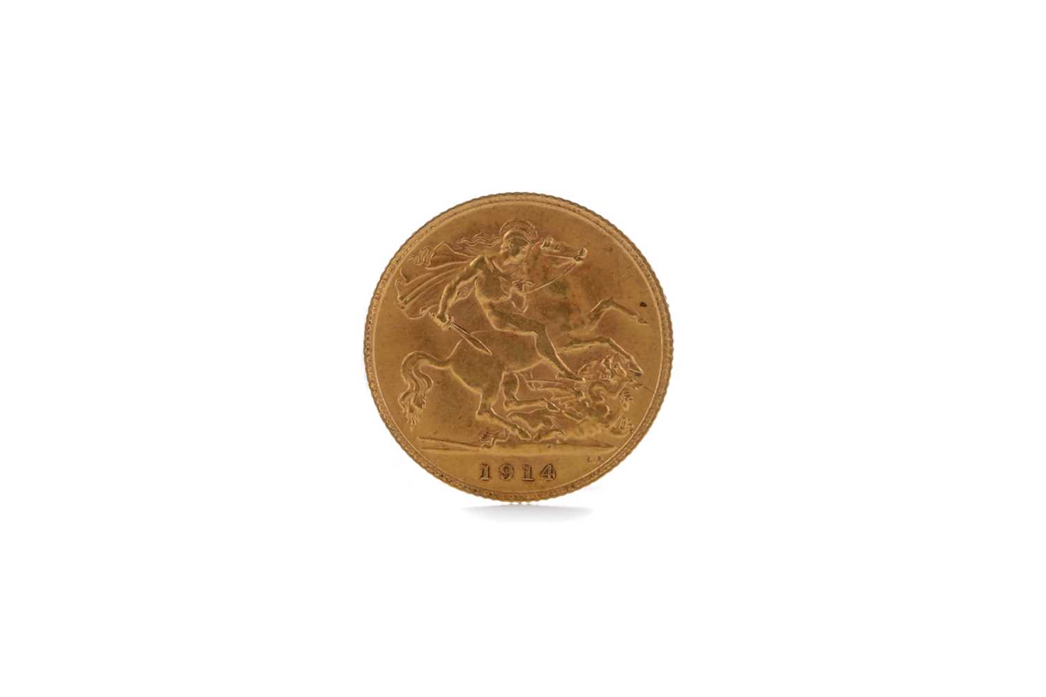 Lot 41 - A GOLD HALF SOVEREIGN DATED 1914