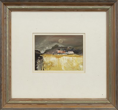 Lot 641 - AUTUMN MOON, A GOUACHE BY GORDON HOPE WYLLIE