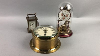 Lot 358 - A GARRAD & CO CARRIAGE CLOCK AND TWO OTHER CLOCKS