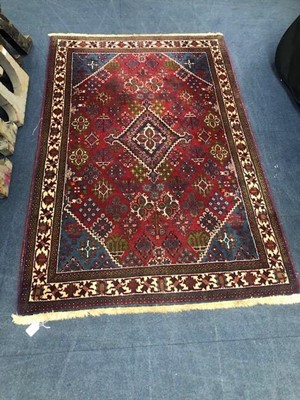 Lot 383 - A PERSIAN RUG AND ANOTHER