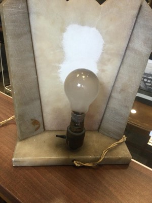 Lot 1314 - AN ART DECO FIGURAL TABLE LAMP