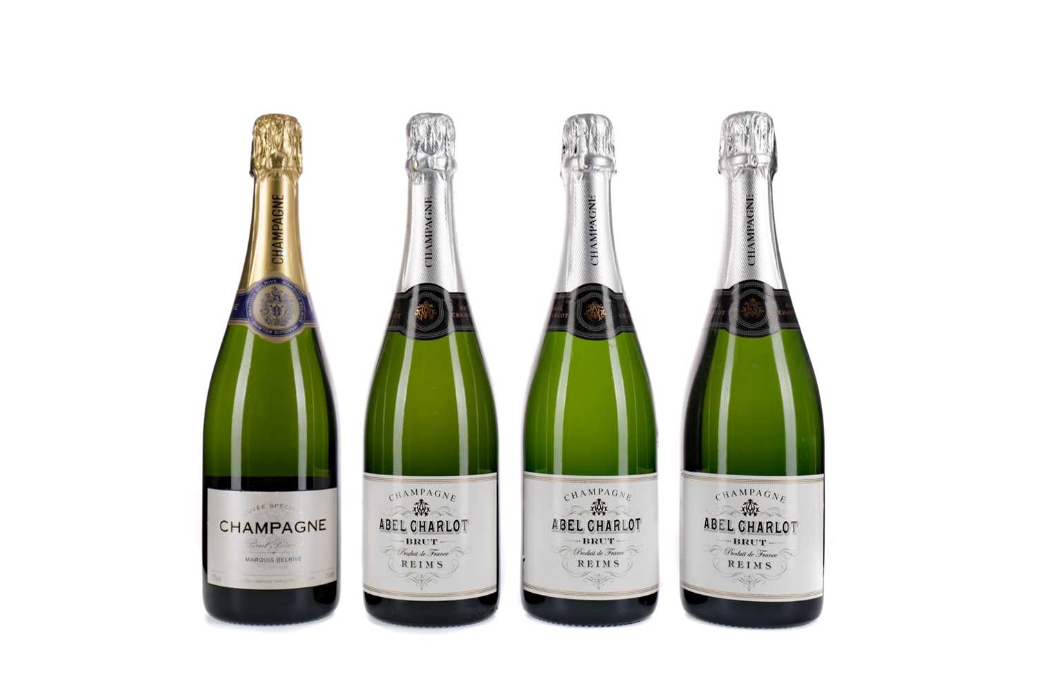 Lot 86 - THREE BOTTLES OF ABEL CHARLOT AND ONE MARQUIS BELRIVE