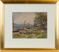 Lot 190 - SCOTTISH SCHOOL (20TH CENURY), THE BOATHOUSE...