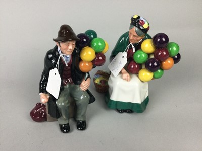 Lot 63 - A LOT OF THREE ROYAL DOULTON FIGURES AND ANOTHER
