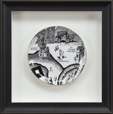 Lot 647 - A MAP OF DAYS PLATE - PUBLIC RELATIONS, BY GRAYSON PERRY