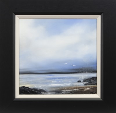 Lot 659 - EAST COAST GULLS, AN OIL BY DARREN SCOTT