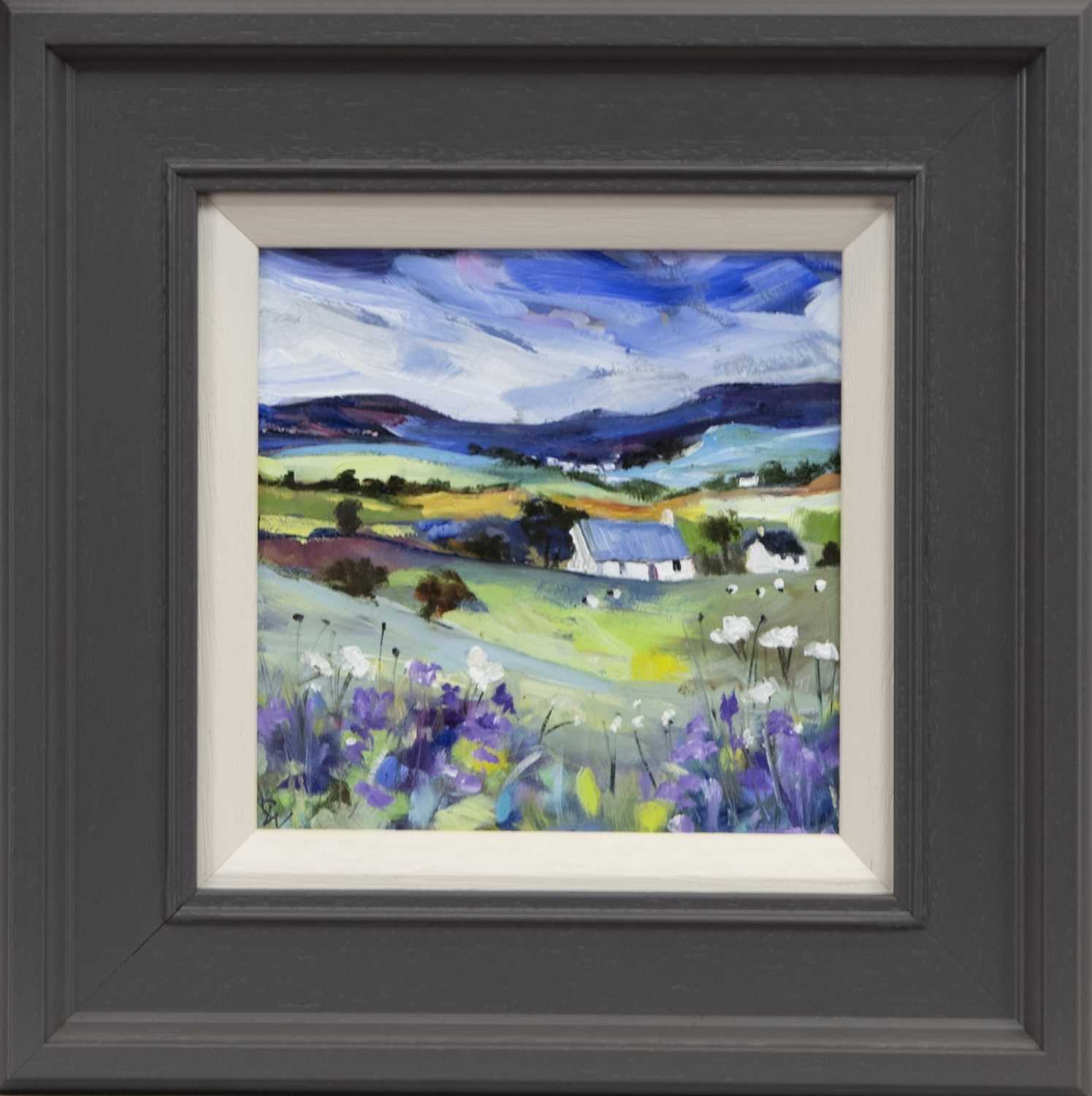 Lot 675 - CROFT, ARGYLE, AN OIL BY CAROL WEST