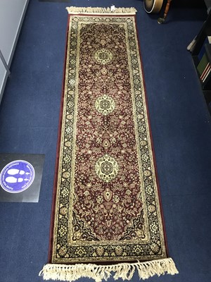 Lot 100 - A PERSIAN STYLE RUG