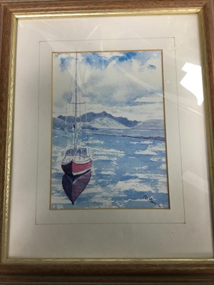 Lot 105 - A LOT OF FRAMED PRINTS INCLUDING PICTURES OF SHIPS