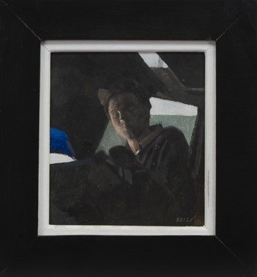 Lot 593 - IN THE STUDIO, AN OIL BY BRENDAN KELLY