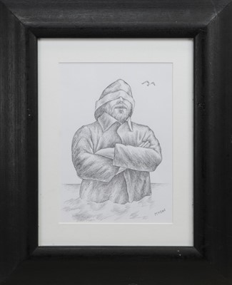 Lot 727 - COAT IN THE TIDE, A PENCIL BY GRAHAM MCKEAN