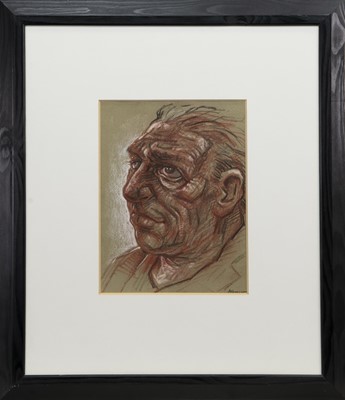 Lot 731 - AN UNTITLED PASTEL BY PETER HOWSON