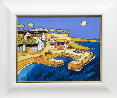 Lot 732 - SUNLIGHT ON CRAIL, AN OIL BY IAIN CARBY