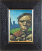 Lot 222 - * JOE O'BRIEN, THE ALL-SEEING oil on board,...