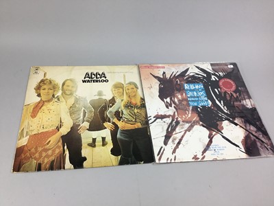 Lot 39 - A COLLECTION OF RECORDS INCLUDING THE WHO, ABBA, ROLLING STONES AND OTHERS