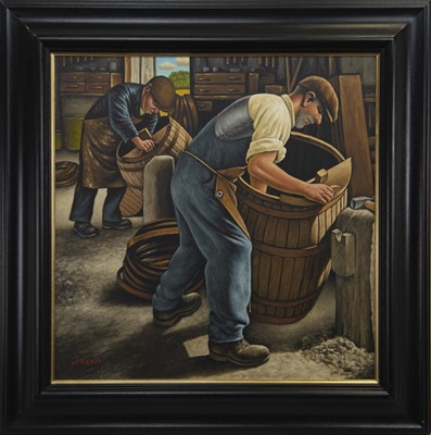 Lot 719 - THE COOPERAGE, AN OIL BY GRAHAM MCKEAN