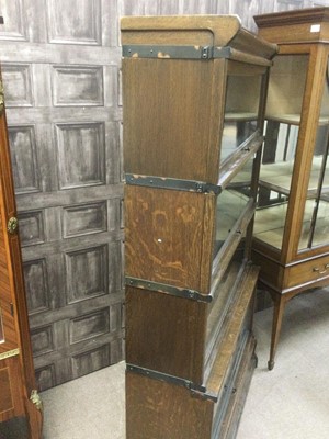 Lot 1325 - A GLOBE WERNICKE SECTIONAL BOOKCASE