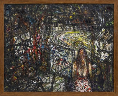 Lot 762 - THE FARMER'S DAUGHTER (COWSHED INCIDENT NO. 3), AN OIL BY JOSEPH URIE