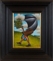 Lot 228 - * GRAHAM H D MCKEAN, BLOWING IN THE WIND oil...