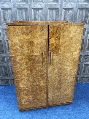 Lot 256 - A GENT'S WALNUT WARDROBE