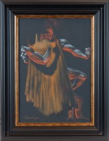 Lot 249 - * FRANK MCFADDEN, THE CONJURER pastel on paper,...