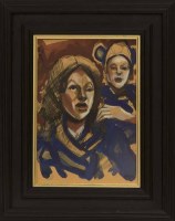 Lot 295 - * JAMIE O'DEA, MOTHER AND CHILD mixed media on...