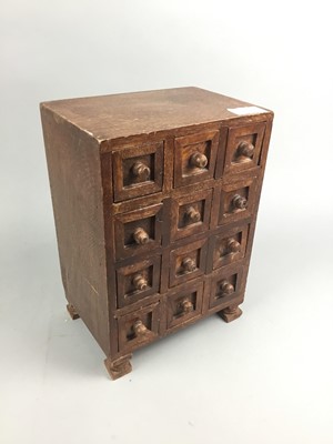 Lot 307 - A MID-20TH CENTURY SPICE CHEST