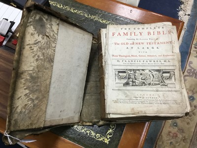 Lot 277 - THE COMPLETE FAMILY BIBLE BY FRANCIS FAWKES