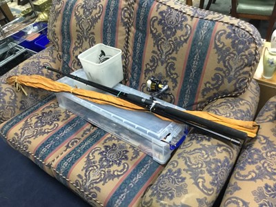 Lot 274 - A LOT OF FISHING RODS, REELS AND ACCESSORIES
