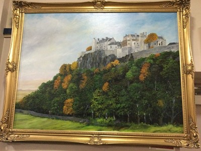 Lot 279 - AN OIL BY D. MCCARROLL AND OTHER PAINTINGS AND PRINTS