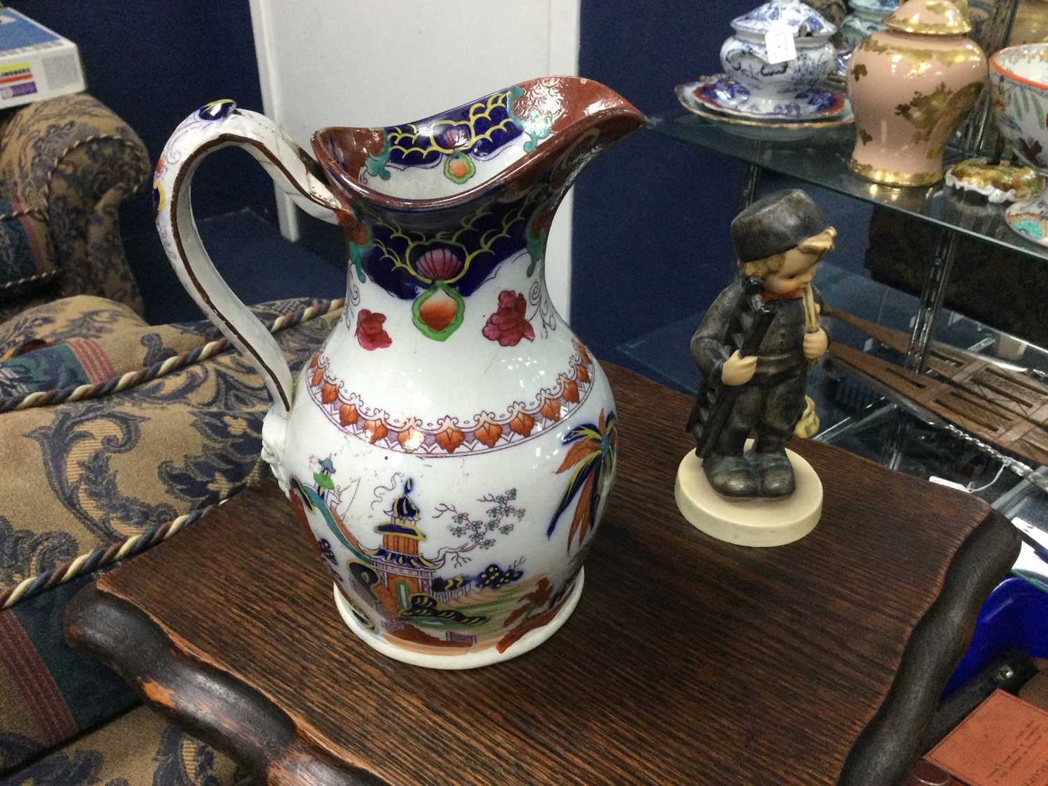 Lot 9 - A BELLS POTTERY PUNCH BOWL AND OTHER ITEMS