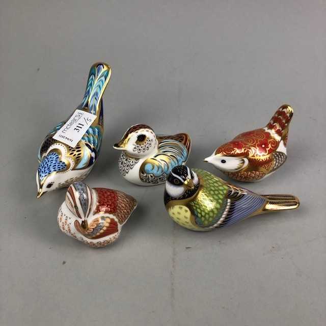 Lot 311 - A GROUP OF ROYAL CROWN DERBY PAPERWEIGHTS