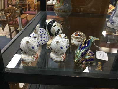 Lot 312 - A GROUP OF ROYAL CROWN DERBY PAPERWEIGHTS