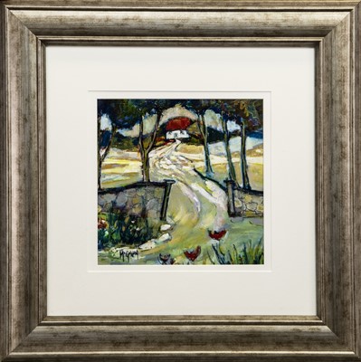 Lot 780 - HOUSE ON A HILL, AN OIL BY ELANOR MCGOWAN