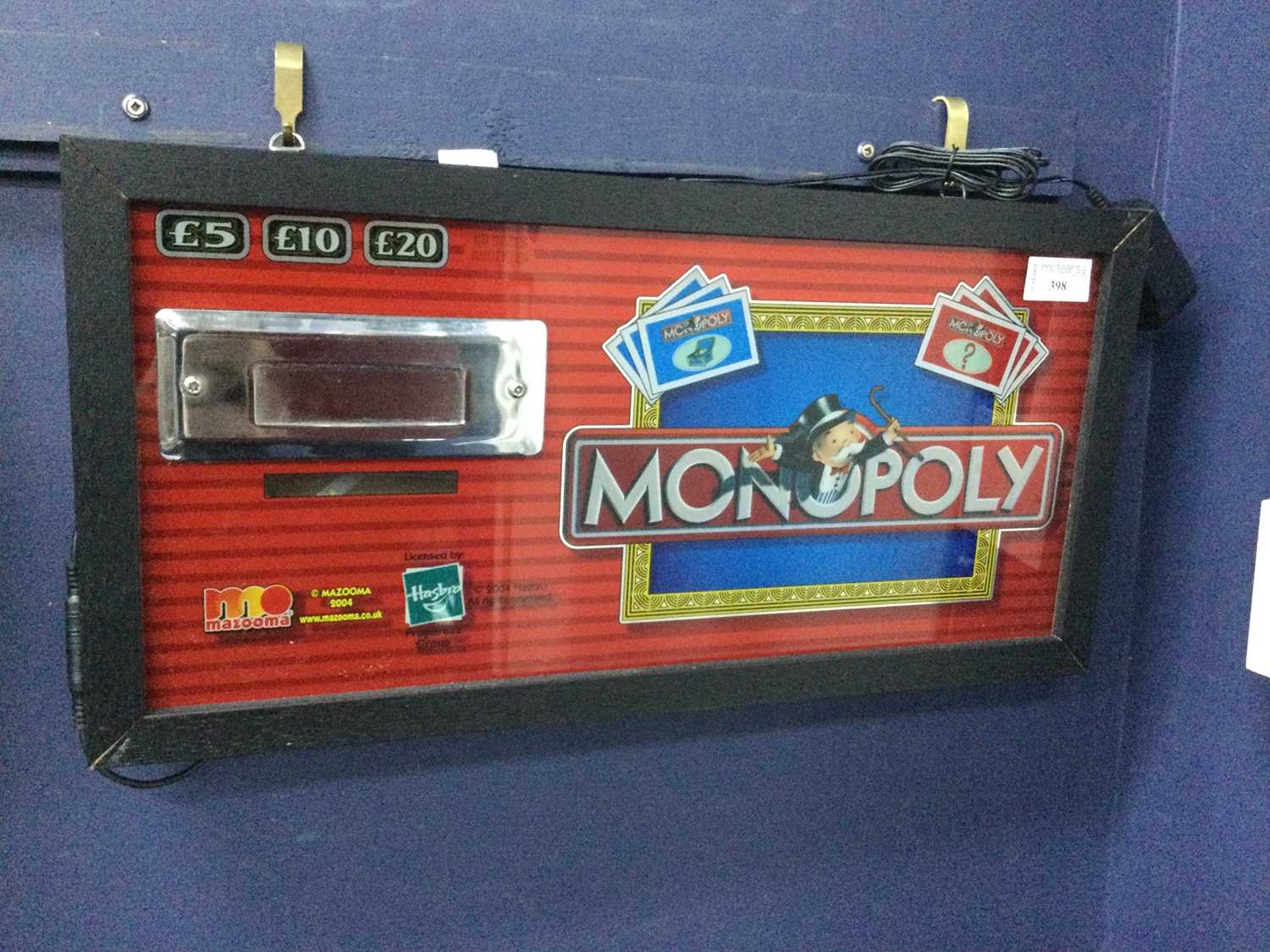 Lot 398 - MONOPOLY ARCADE ART