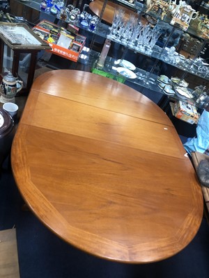 Lot 221 - A G-PLAN DROP LEAF DINING TABLE AND CHAIRS