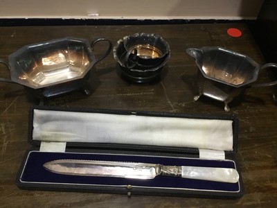 Lot 343 - A LOT OF SILVER PLATED WARE