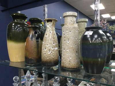 Lot 346 - A LOT OF GERMAN POTTERY VASES