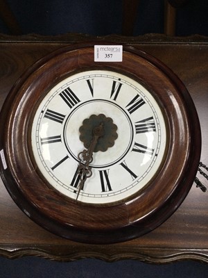 Lot 357 - A VICTORIAN MAHOGANY WAG AT THE WA' WALL CLOCK