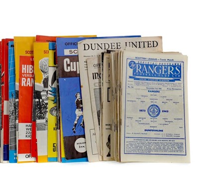 Lot 1821 - A COLLECTION OF RANGERS PROGRAMMES