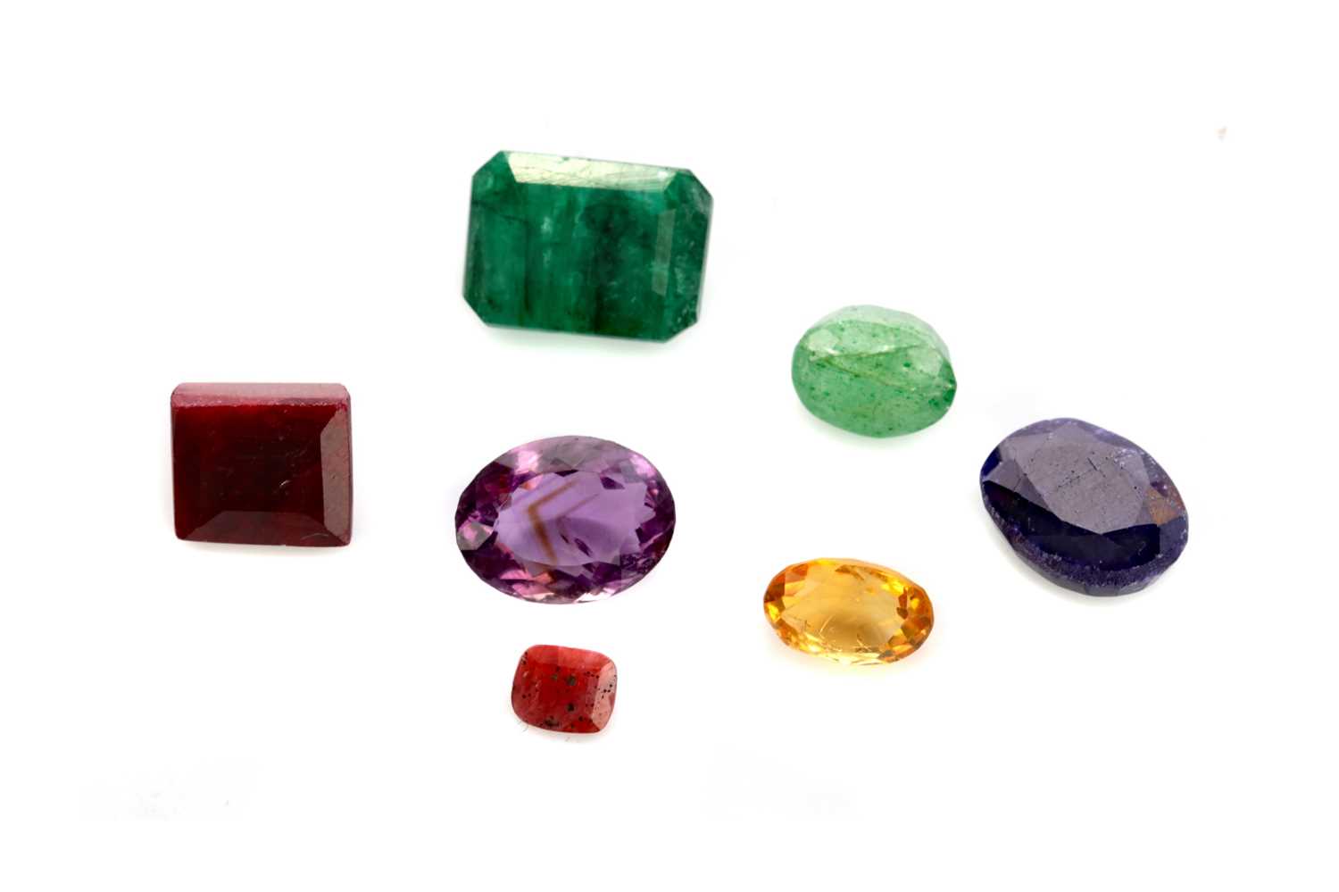 Lot 407 - A COLLECTION OF CERTIFICATED UNMOUNTED GEMS