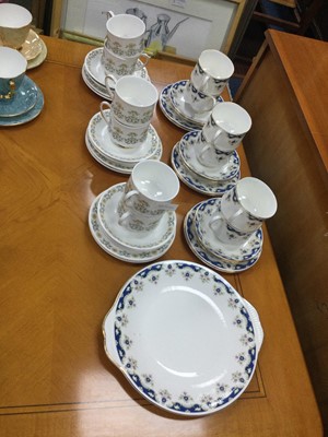 Lot 465 - A PARAGON 'FIONA' PATTERN TEA SERVICE AND ANOTHER